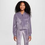 Girls' Nike Sportswear Ribbed Full Zip - Thumbnail 1 of 3
