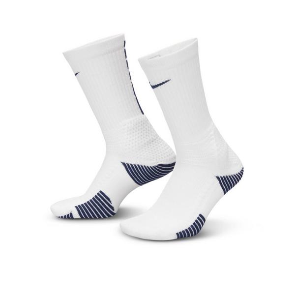 Men's Nike Elite 2.0 Crew Basketball Socks Large White/Navy