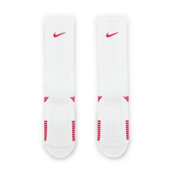 Men's Nike Elite 2.0 Crew Basketball Socks XLarge White/Red
