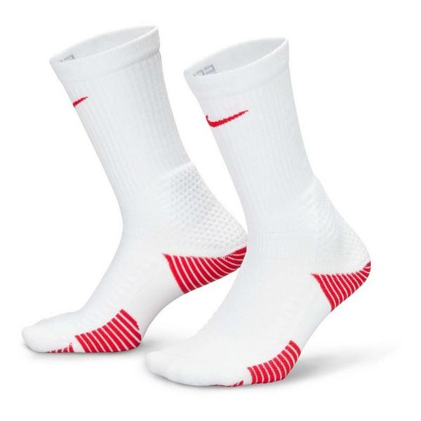 Men's Nike Elite 2.0 Crew Basketball Socks Medium White/Red