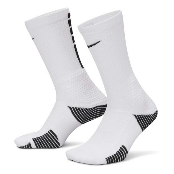 Men's Nike Elite 2.0 Crew Basketball Socks Large White/Black