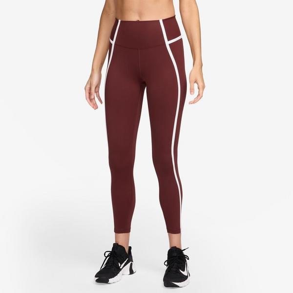 Women's Nike One Leggings XSmall Dark Team Red/Armory Navy/Black