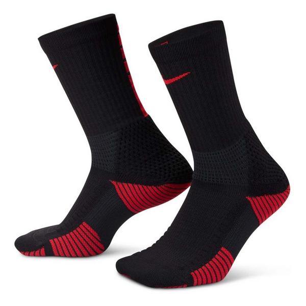 Men's Nike Elite 2.0 Crew Basketball Socks Small Black/Red