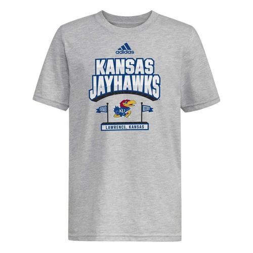 adidas Kids' Kansas Jayhawks Stake Claim T-Shirt - Primary Image