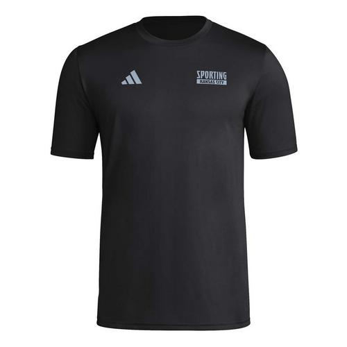 adidas Sporting Kansas City 2025 Pregame Logo T-Shirt - Primary Image