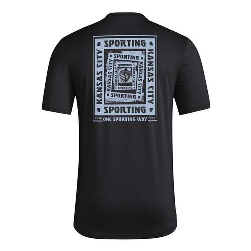 adidas Sporting Kansas City 2025 Pregame Logo T-Shirt - Primary Image