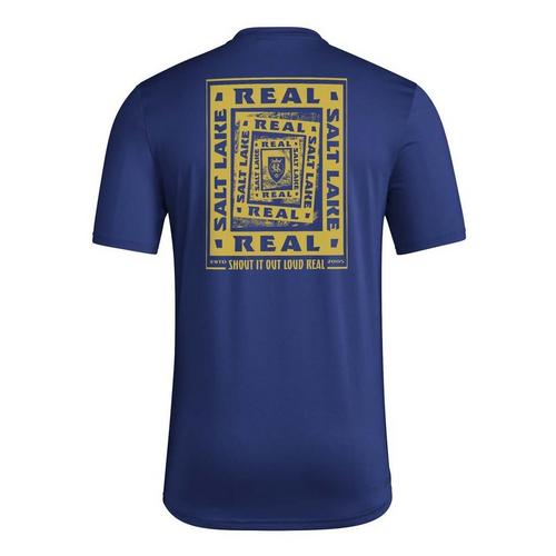 adidas Real Salt Lake 2025 Pregame Logo T-Shirt - Primary Image