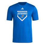 adidas Kansas Jayhawks Home Plate T-Shirt - Thumbnail 1 of 2