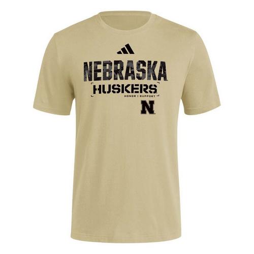 adidas Nebraska Cornhuskers Military T-Shirt - Primary Image
