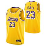 Nike Kids' Los Angeles Lakers LeBron James #23 Icon Edition Swingman Jersey - Thumbnail 1 of 5