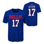 Genuine Stuff Kids' Buffalo Bills Josh Allen #17 Mainliner Name & Number T-Shirt - Thumbnail 1 of 3