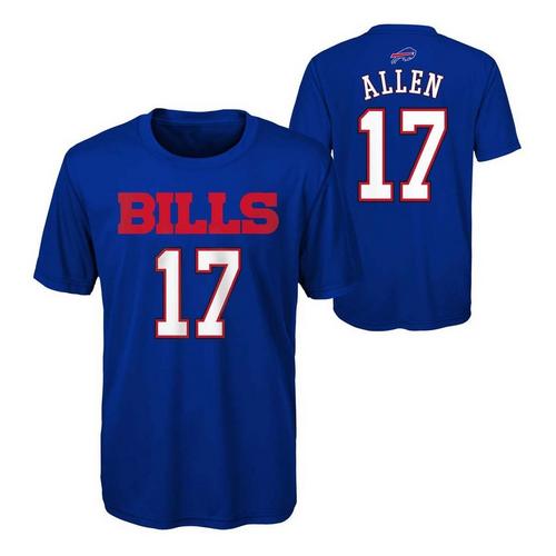 Genuine Stuff Kids' Buffalo Bills Josh Allen #17 Mainliner Name & Number T-Shirt - Primary Image