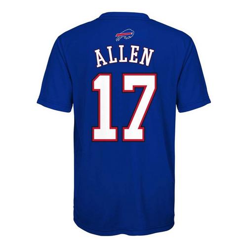 Genuine Stuff Kids' Buffalo Bills Josh Allen #17 Mainliner Name & Number T-Shirt - Primary Image