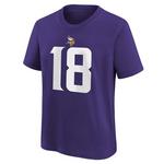 Nike Kids' Minnesota Vikings Justin Jefferson #18 Fuse Name & Number T-Shirt - Thumbnail 3 of 3