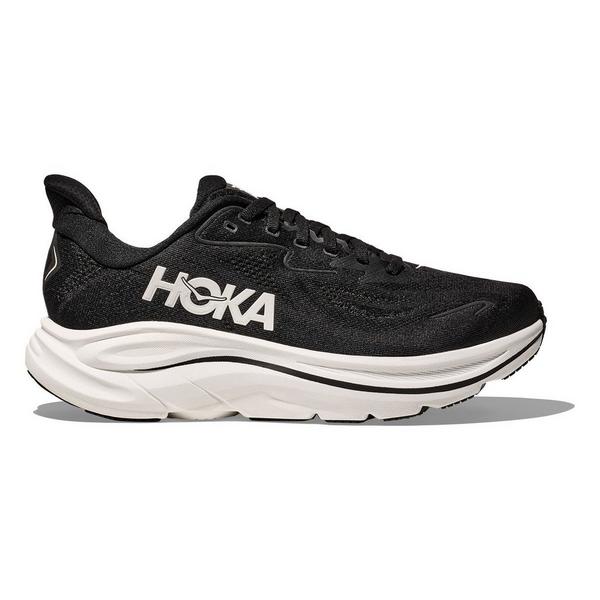 Men's HOKA Clifton Running Shoes 10 Extra Wide Black/White