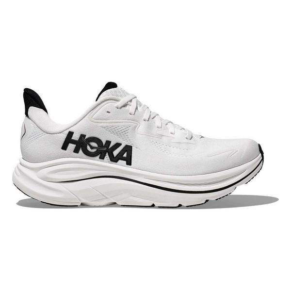 Men's HOKA Clifton 10 Running Shoes 11.5 Regular White/Black