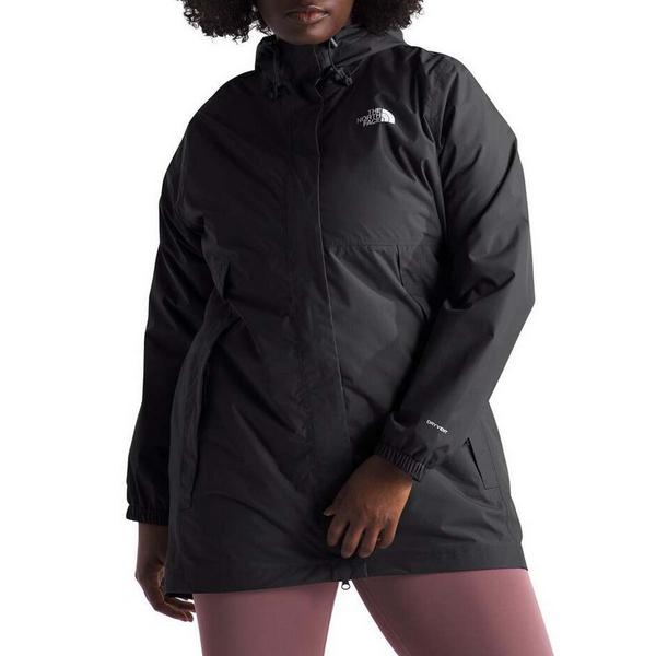 Women's The North Face Antora Parka Rain Jacket 2X Plus Size Black