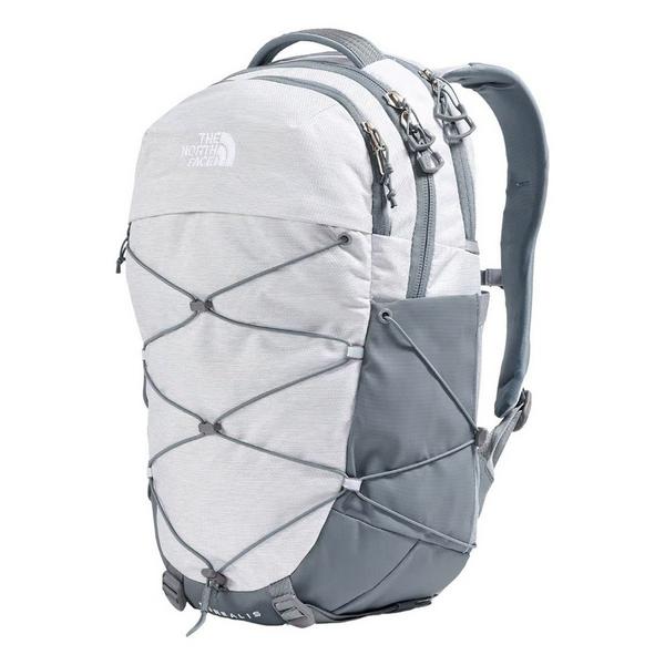 Women's The North Face Borealis Backpack TNF White Metallic Mélange/Mid Grey