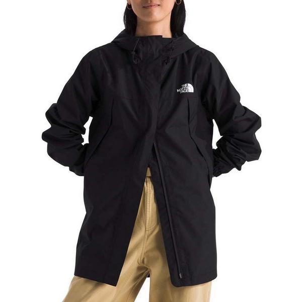 Women's The North Face Antora Long Rain Jacket Large Black