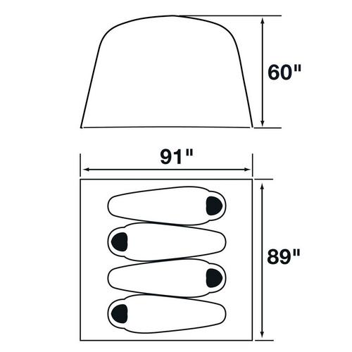 The North Face Sequoia 4-Person Camping Tent - Primary Image