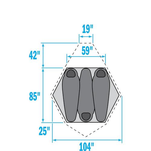 The North Face VE 25 3-Person Camping Tent - Primary Image