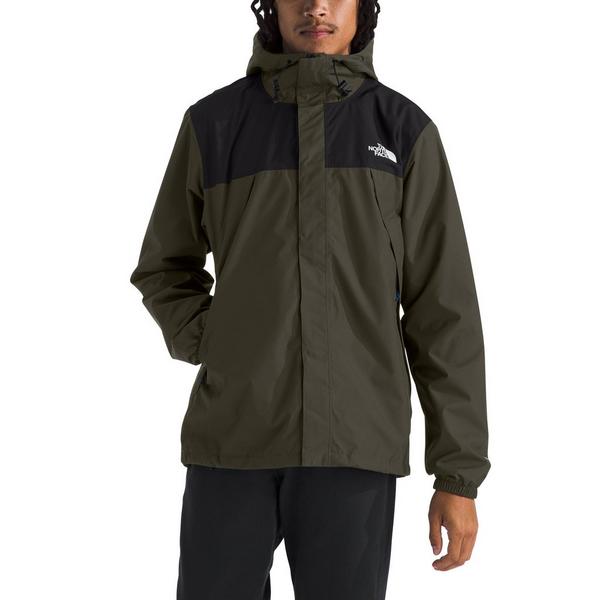 Men's The North Face Antora Rain Jacket Small New Taupe Green/TNF Black