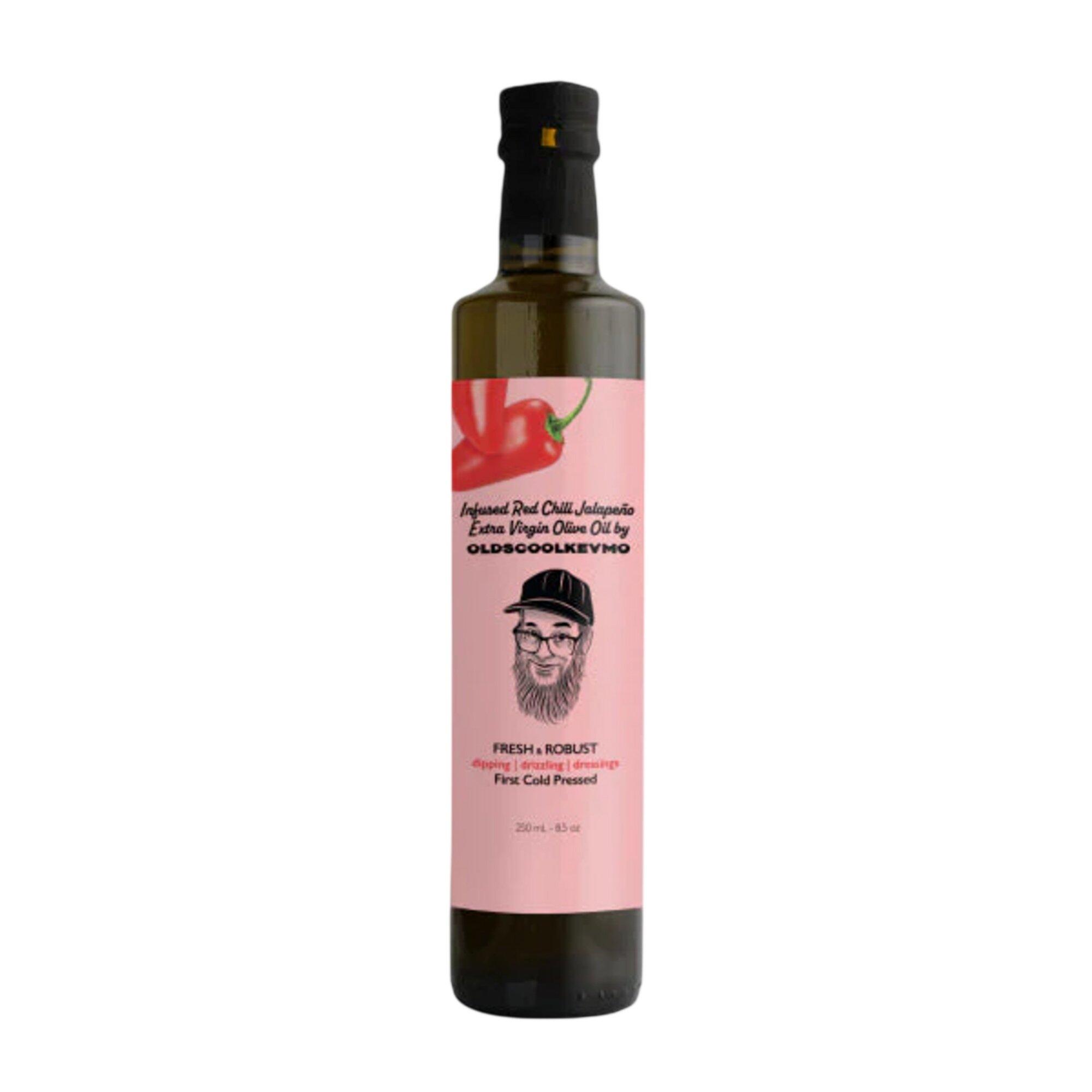 Kevmo's Kitchen Red Chili Jalapeno Extra Virgin Olive Oil - FanPours