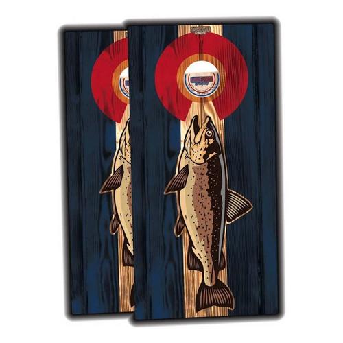 Yardhouse Creations Colorado Flag Trout 2x4 Cornhole Boards - Primary Image