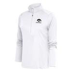 Antigua Women's Iowa Hawkeyes Football Tribute Long Sleeve 1/4 Zip - Thumbnail 1 of 2
