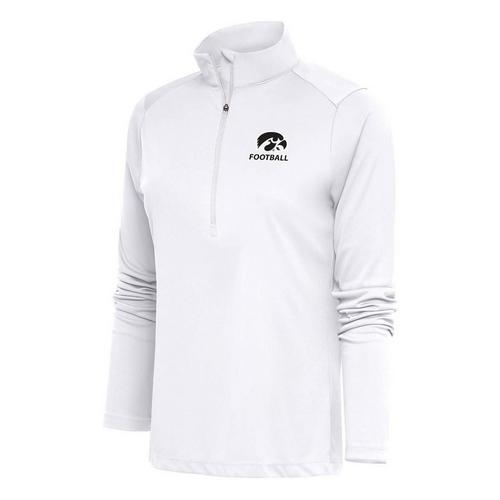 Antigua Women's Iowa Hawkeyes Football Tribute Long Sleeve 1/4 Zip - Primary Image