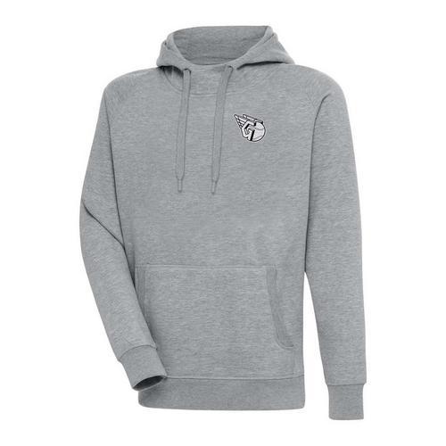 Antigua Cleveland Guardians Chenille Chest Logo Victory Pullover Hoodie - Primary Image