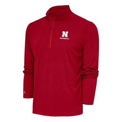 Antigua Nebraska Cornhuskers Baseball Tribute Long Sleeve 1/4 Zip - Primary Image