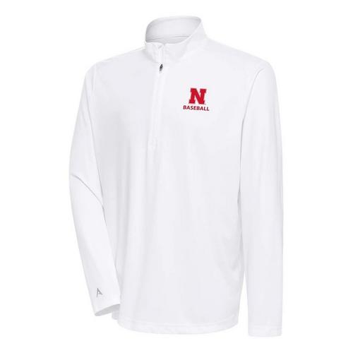 Antigua Nebraska Cornhuskers Baseball Tribute Long Sleeve 1/4 Zip - Primary Image