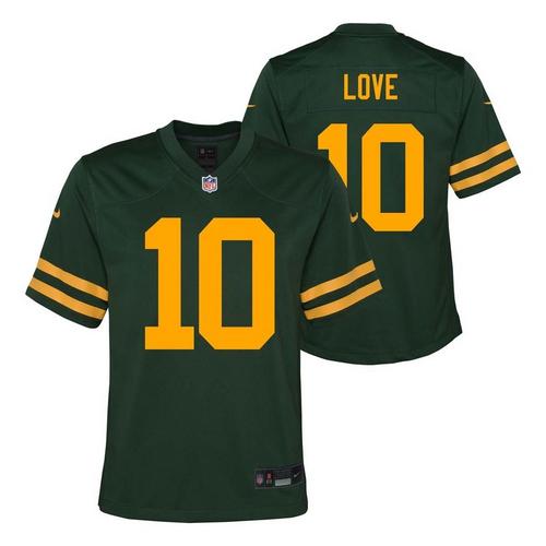 Nike Kids' Green Bay Packers Jordan Love #10 1923 Classic Alternate Jersey - Primary Image