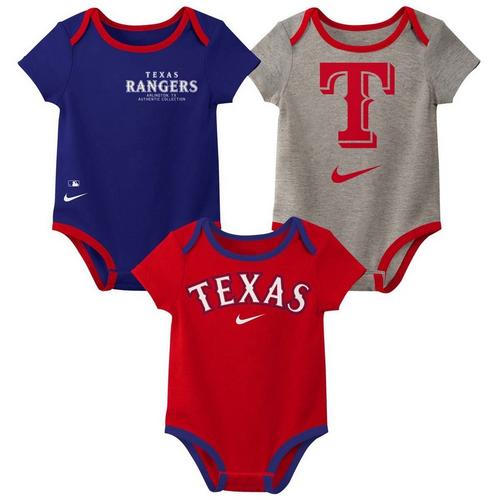 Nike Baby Texas Rangers Fan 3 Piece Onesie Set - Primary Image