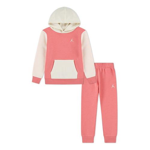 Girls' Jordan MJ Brooklyn Fleece Hoodie and Joggers Set - Primary Image