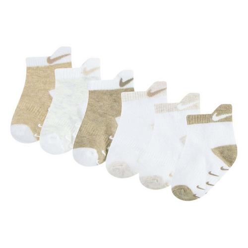 Youth Nike Hemp Pull Tab 6 Pack Quarter Socks - Primary Image