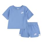 Girls' Nike "Let's Roll" Towel Terry T-Shirt and Shorts Set - Thumbnail 1 of 4