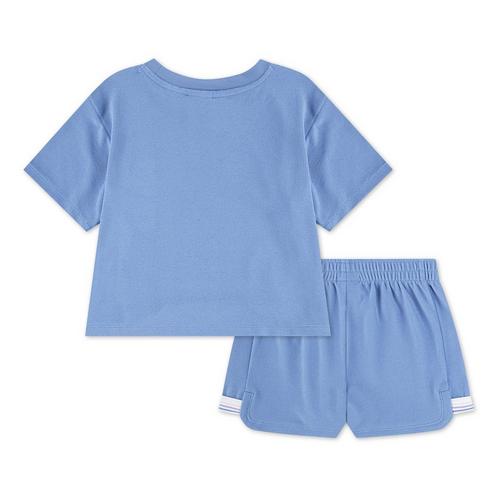 Girls' Nike "Let's Roll" Towel Terry T-Shirt and Shorts Set - Primary Image