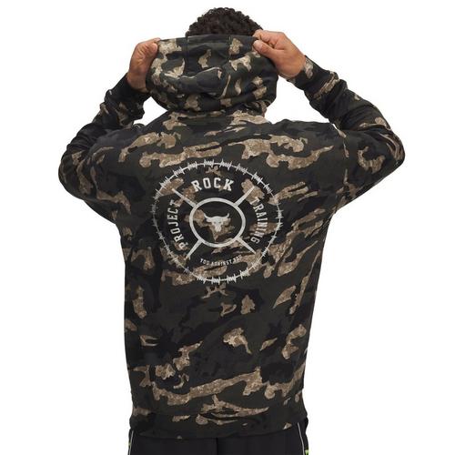 Men's Under Armour Project Rock Terry Printed Hoodie - Primary Image