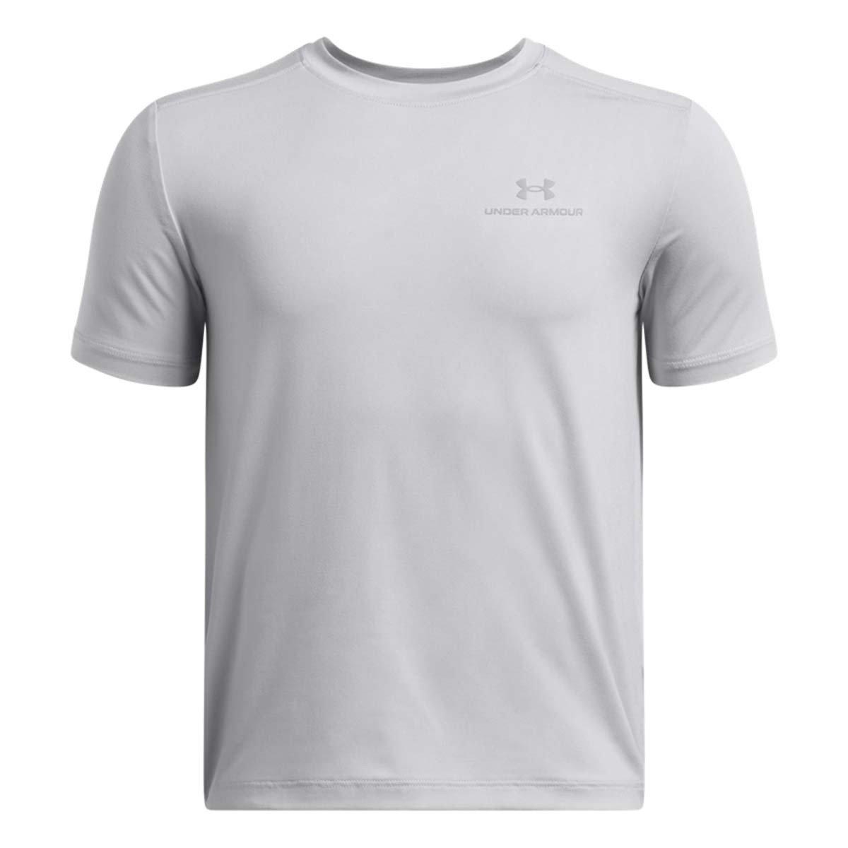 Under Armour Boys' Vanish Short Sleeve Shirt, Small, Mod Gray/Mod Gray