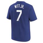 Nike Kids' Kansas City Royals Bobby Witt Jr #7 Home Name & Number T-Shirt - Thumbnail 1 of 3