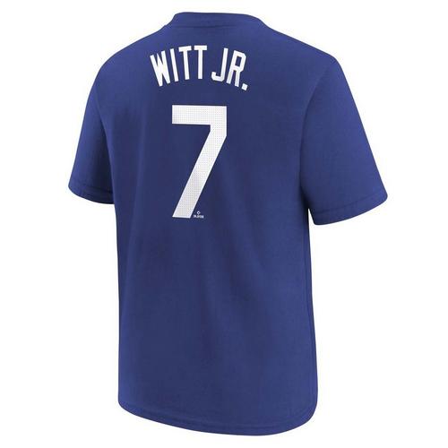 Nike Kids' Kansas City Royals Bobby Witt Jr #7 Home Name & Number T-Shirt - Primary Image