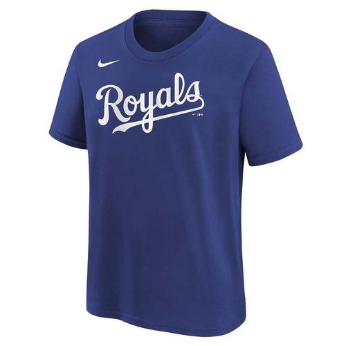 Nike Kids' Kansas City Royals Bobby Witt Jr #7 Home Name & Number T-Shirt - Primary Image