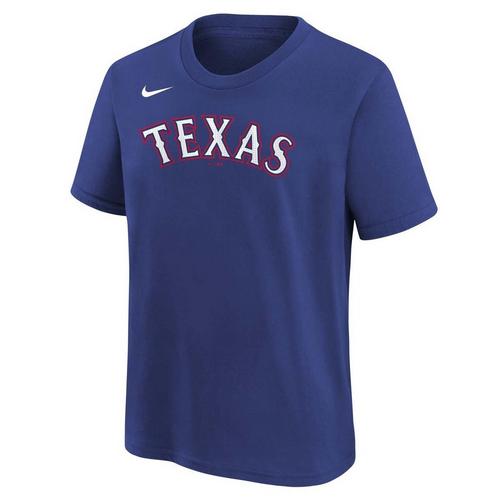 Nike Kids' Texas Rangers Marcus Semien #2 Home Name & Number T-Shirt - Primary Image