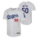 Nike Kids' Los Angeles Dodgers Mookie Betts #50 Home Jersey - Thumbnail 1 of 3
