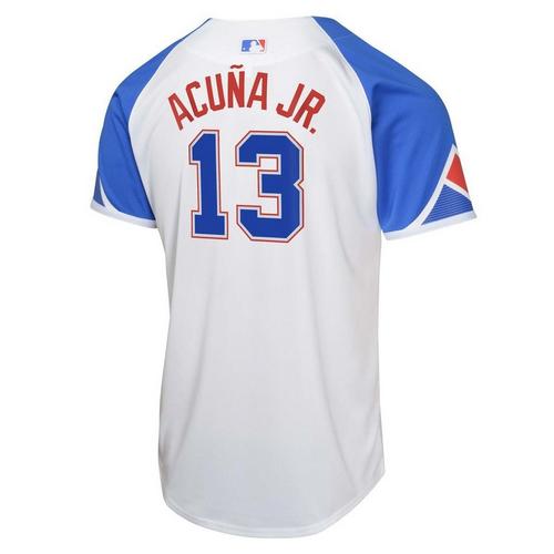Nike Kids' Atlanta Braves Ronald Acuna Jr #13 City Connect Jersey