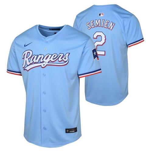 Nike Kids' Texas Rangers Marcus Semien #2 Alternative Jersey - Primary Image