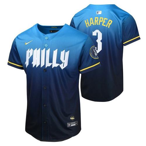 Nike Kids' Philadelphia Phillies Bryce Harper #3 City Connect Jersey - Primary Image
