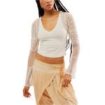 Women's Free People Who's That Girl Long Sleeve V-Neck Shirt - Thumbnail 1 of 4